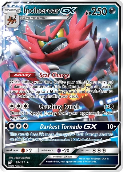 Incineroar GX #97 SM - Team Up