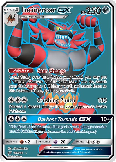 Incineroar GX #167 SM - Team Up