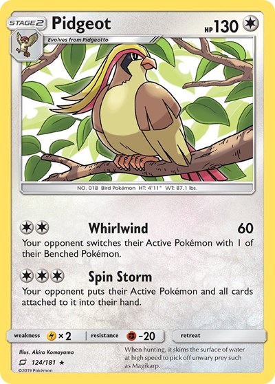 Pidgeot #124 SM - Team Up
