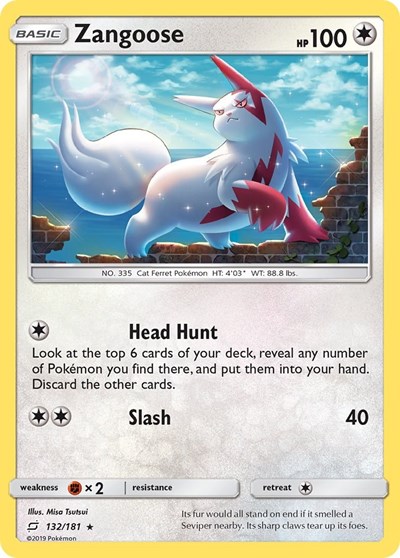 Zangoose #132 SM - Team Up