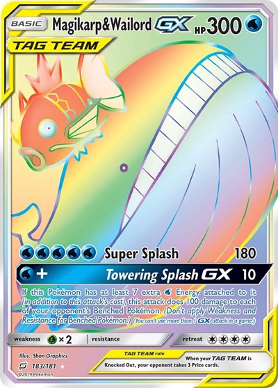 Magikarp & Wailord GX #183 SM - Team Up