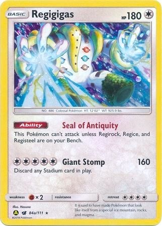 Regigigas #84A Alternate Art Promos