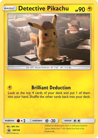 Detective Pikachu #SM194 SM Promos
