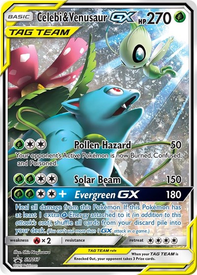 Celebi & Venusaur GX SM Promos #SM167