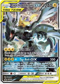Pikachu & Zekrom GX #SM168 SM Promos