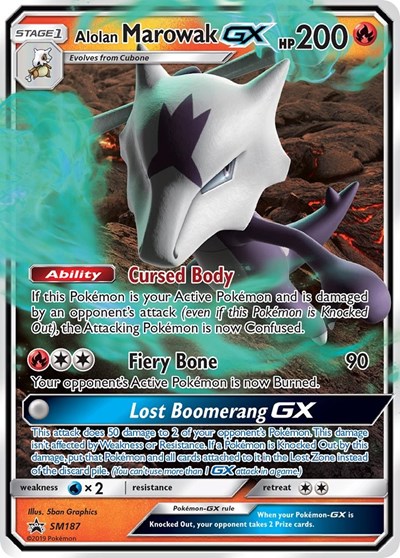Alolan Marowak GX #SM187 SM Promos