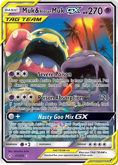 Muk & Alolan Muk GX #61 SM - Unbroken Bonds
