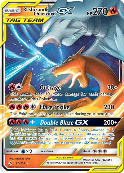 Reshiram & Charizard GX #20 SM - Unbroken Bonds