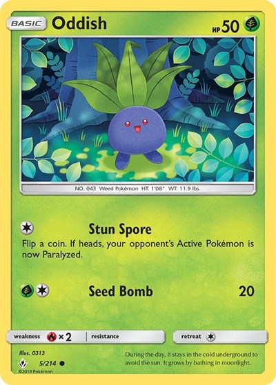 Oddish #5 SM - Unbroken Bonds