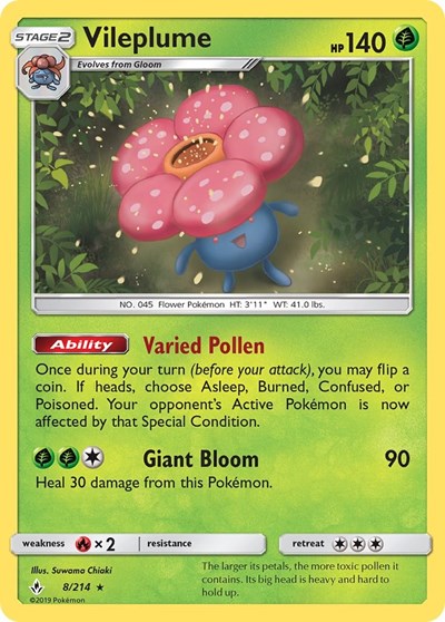 Vileplume #8 SM - Unbroken Bonds