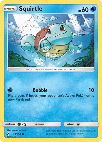 Squirtle #33 SM - Unbroken Bonds