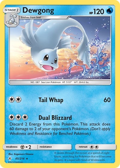 Dewgong #45 SM - Unbroken Bonds
