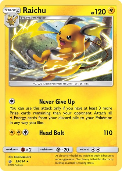 Raichu #55 SM - Unbroken Bonds