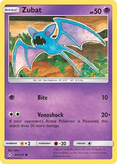 Zubat #64 SM - Unbroken Bonds