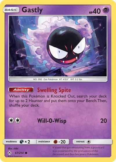 Gastly #67 SM - Unbroken Bonds