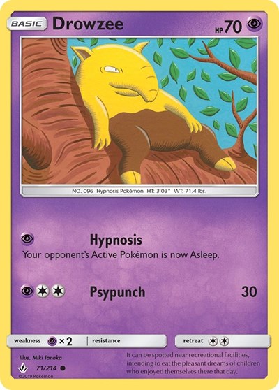 Drowzee #71 SM - Unbroken Bonds
