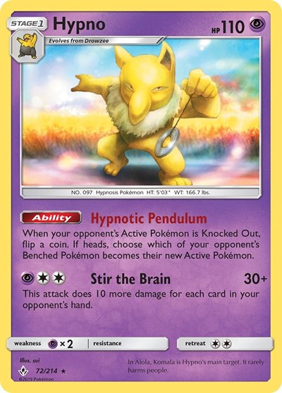 Hypno #72 SM - Unbroken Bonds