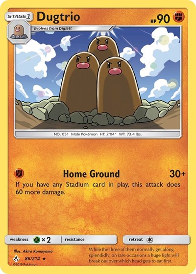 Dugtrio #86 SM - Unbroken Bonds