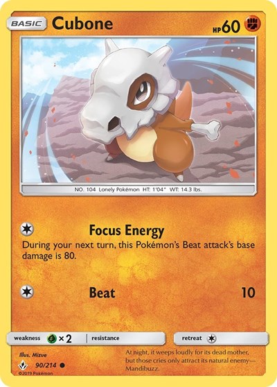 Cubone #90 SM - Unbroken Bonds