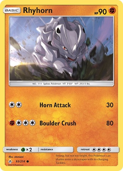 Rhyhorn #93 SM - Unbroken Bonds