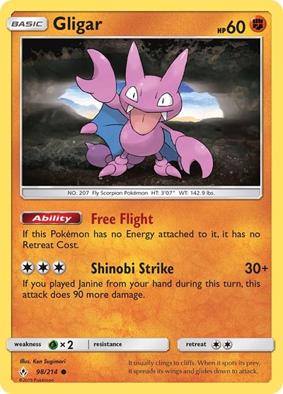 Gligar #98 SM - Unbroken Bonds