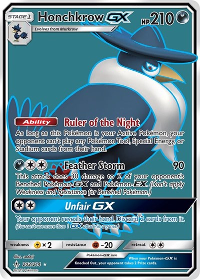 Honchkrow GX #202 SM - Unbroken Bonds