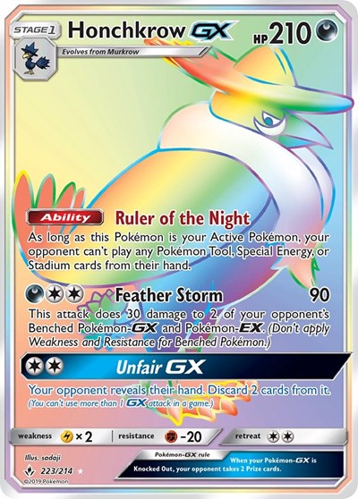 Honchkrow GX #223 SM - Unbroken Bonds