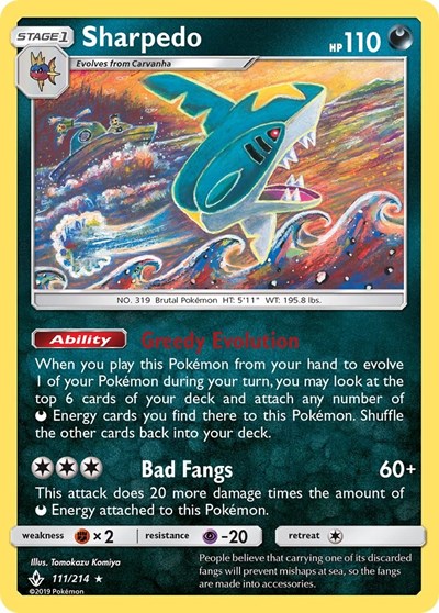 Sharpedo #111 SM - Unbroken Bonds