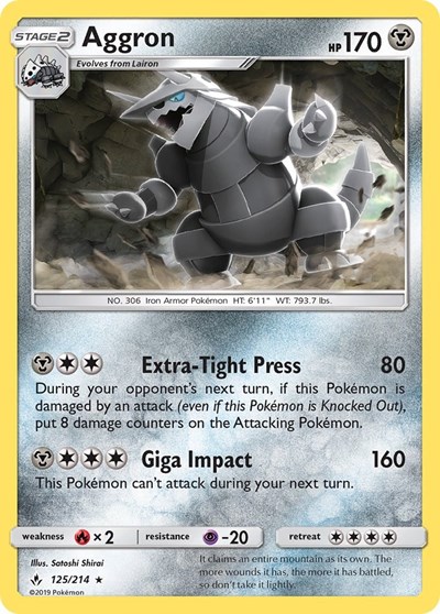 Aggron #125 SM - Unbroken Bonds