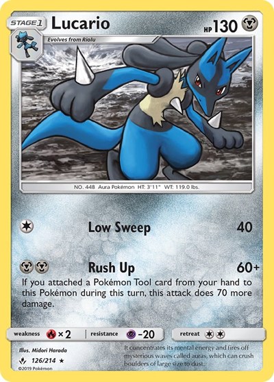 Lucario #126 SM - Unbroken Bonds