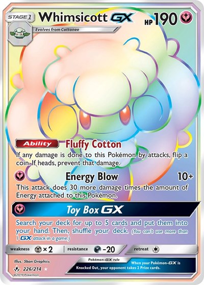 Whimsicott GX #226 SM - Unbroken Bonds
