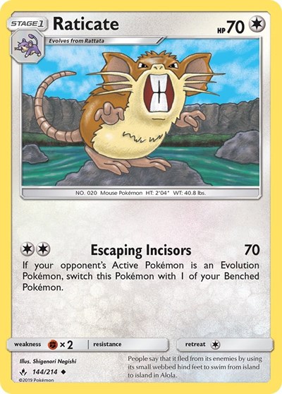 Raticate #144 SM - Unbroken Bonds