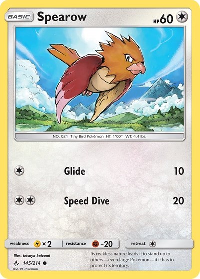 Spearow #145 SM - Unbroken Bonds