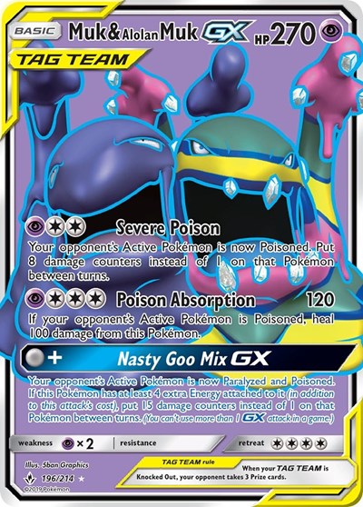Muk & Alolan Muk GX (196) #196 SM - Unbroken Bonds