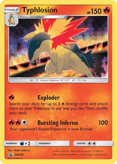 Typhlosion #SM185 SM Promos