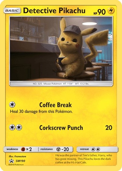 Detective Pikachu #SM190 SM Promos