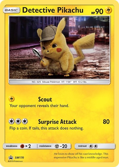 Detective Pikachu #SM170 SM Promos