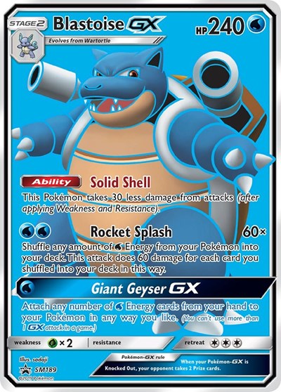 Blastoise GX #SM189 SM Promos
