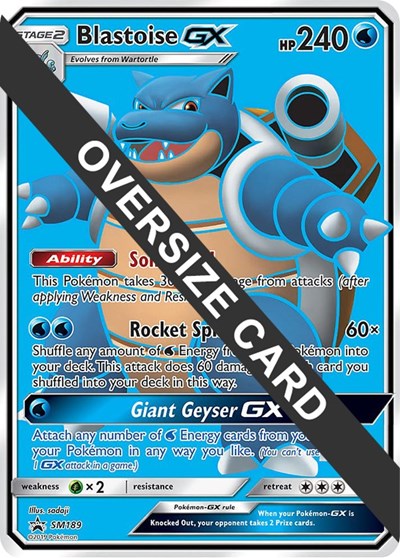 Blastoise GX - SM189 Jumbo Cards #SM189