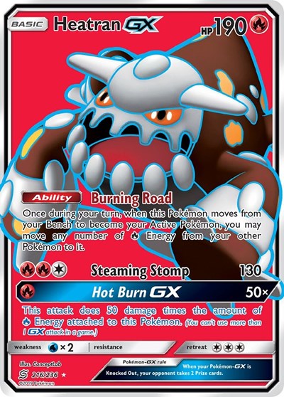 Heatran GX #216 SM - Unified Minds