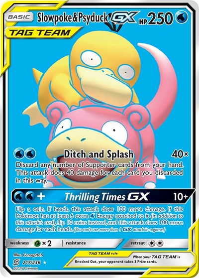 Slowpoke & Psyduck GX #217 SM - Unified Minds