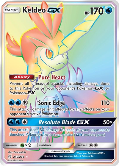 Keldeo GX #240 SM - Unified Minds