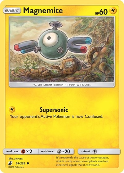 Magnemite #58 SM - Unified Minds