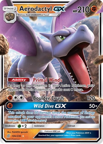 Aerodactyl GX #106 SM - Unified Minds