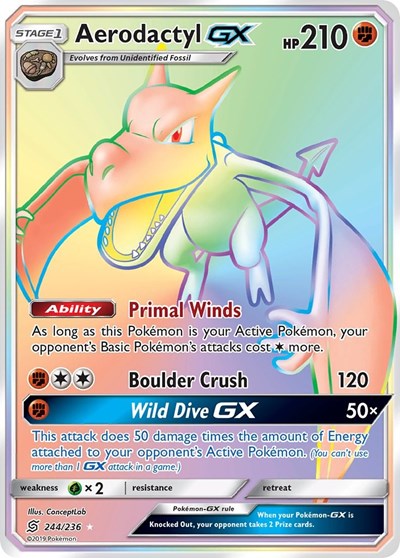 Aerodactyl GX #244 SM - Unified Minds