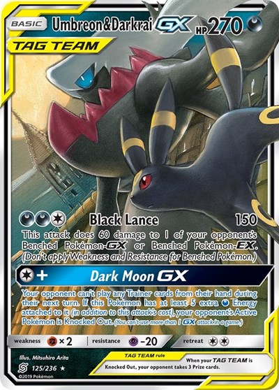 Umbreon & Darkrai GX #125 SM - Unified Minds