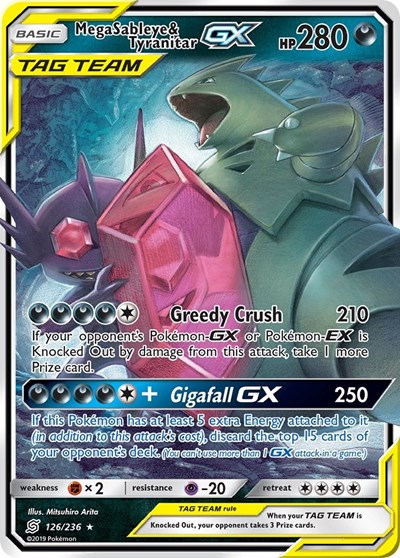 Mega Sableye & Tyranitar GX #126 SM - Unified Minds