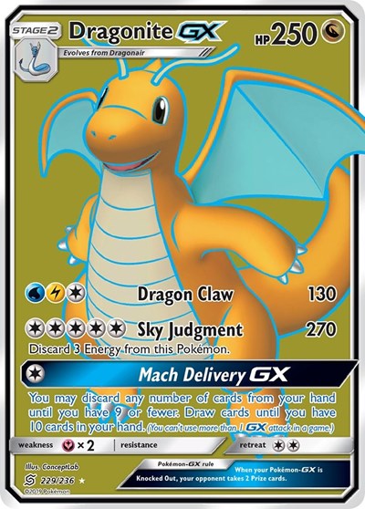 Dragonite GX #229 SM - Unified Minds
