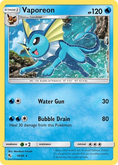 Vaporeon #18 Hidden Fates