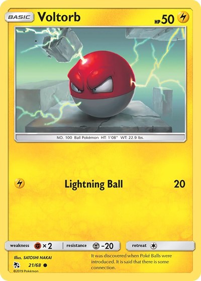 Voltorb #21 Hidden Fates